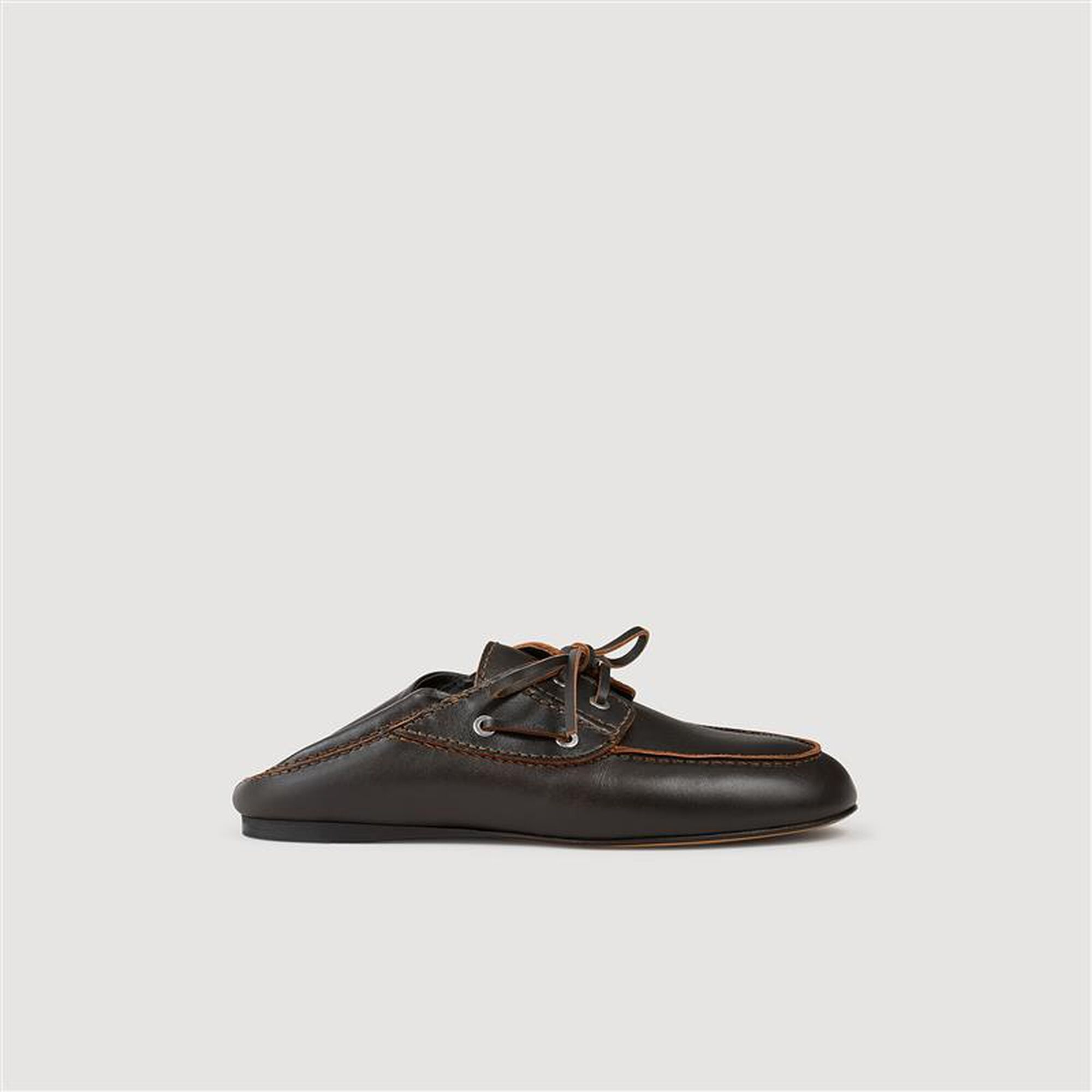 LEATHER BOAT SHOE LOAFERS - 4