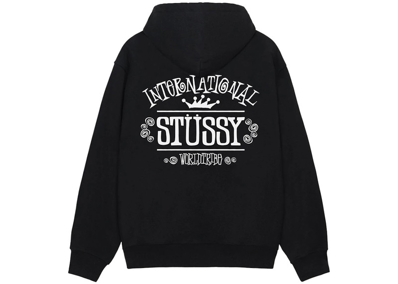 Stüssy Stussy Worldwide Zip Hoodie Black outlook