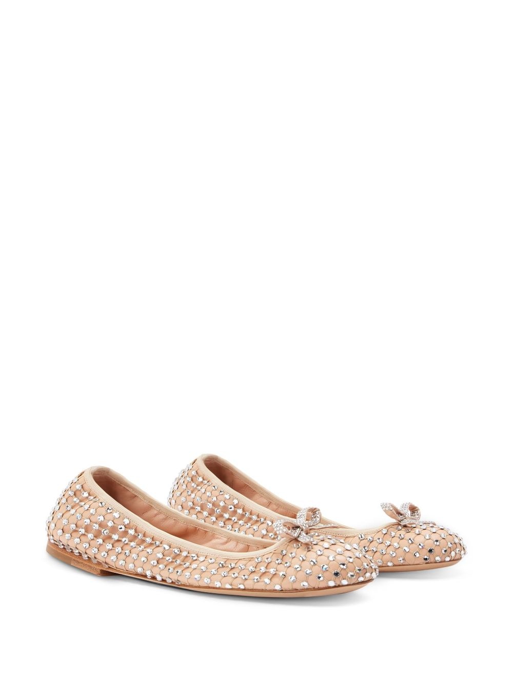 rhinestone-embellished ballerina shoes - 2