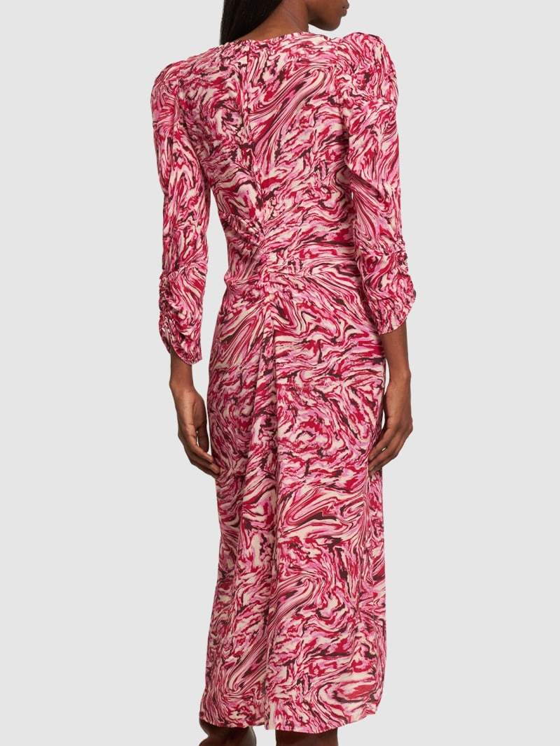 Albini printed silk midi dress - 3