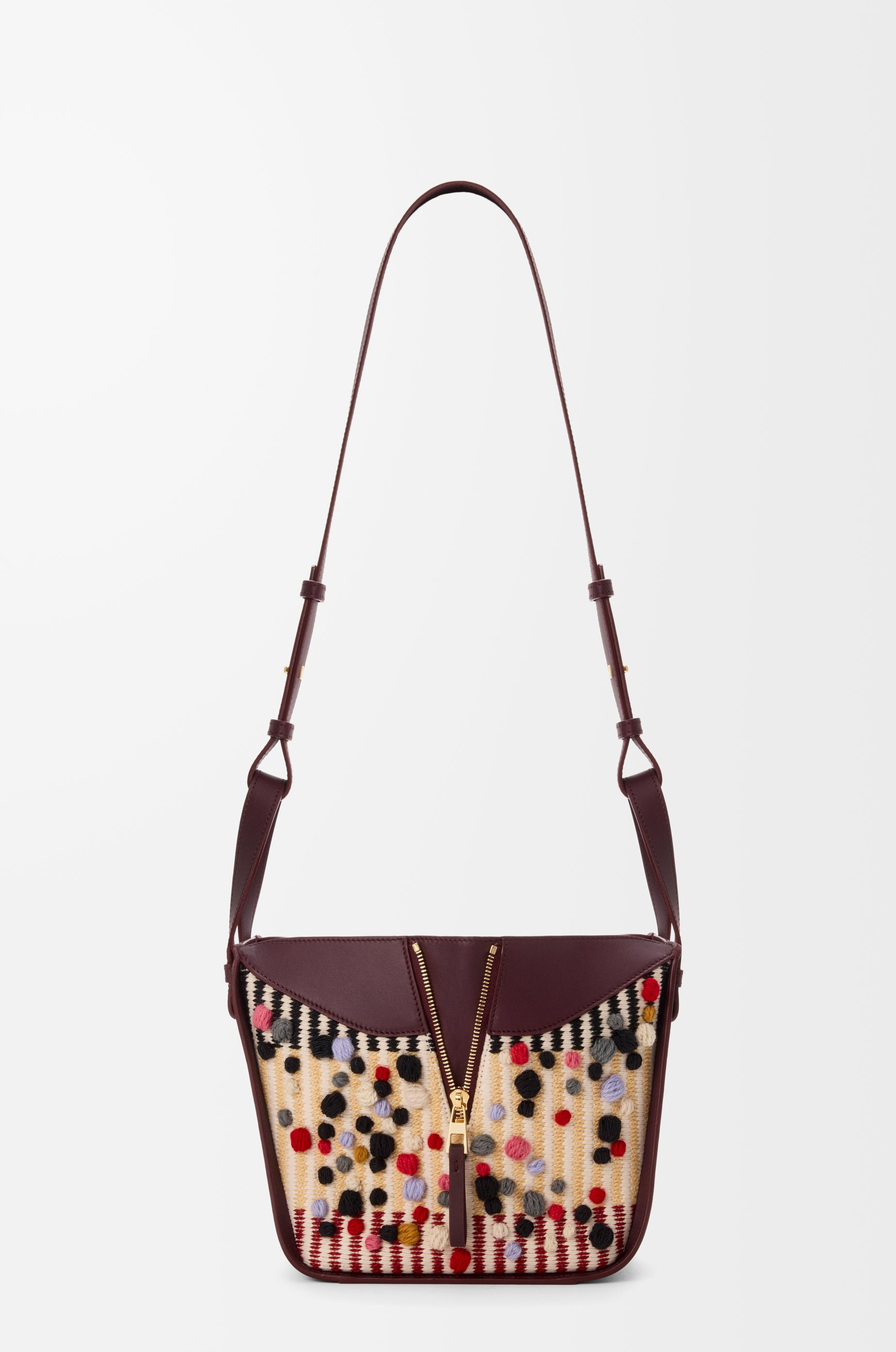Compact Hammock bag in embroidered textile - 7