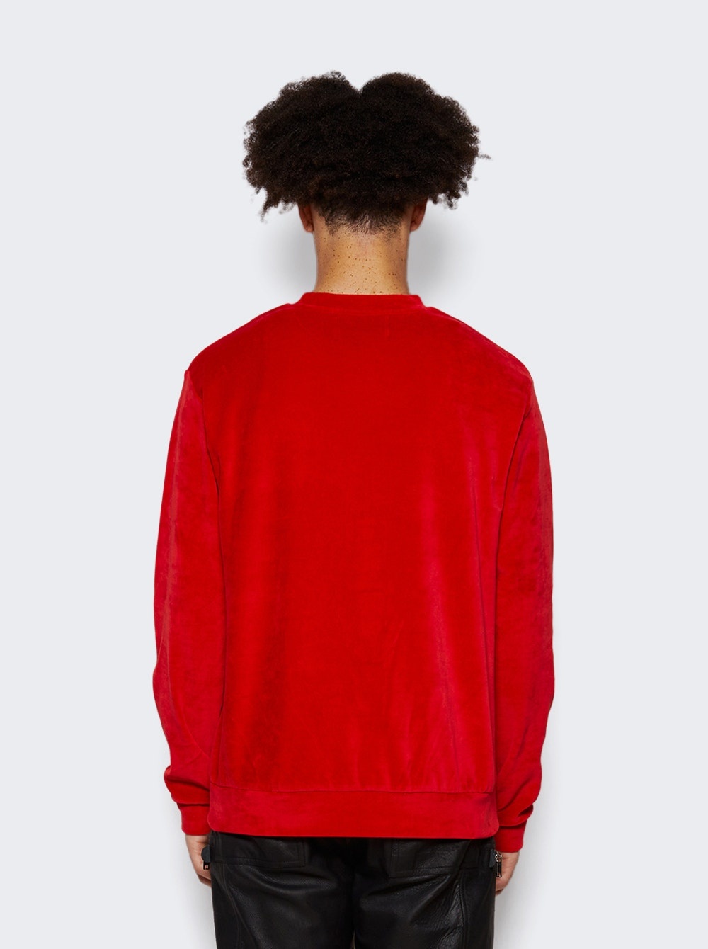 Velour Sweatshirt Goji Berry Red - 5