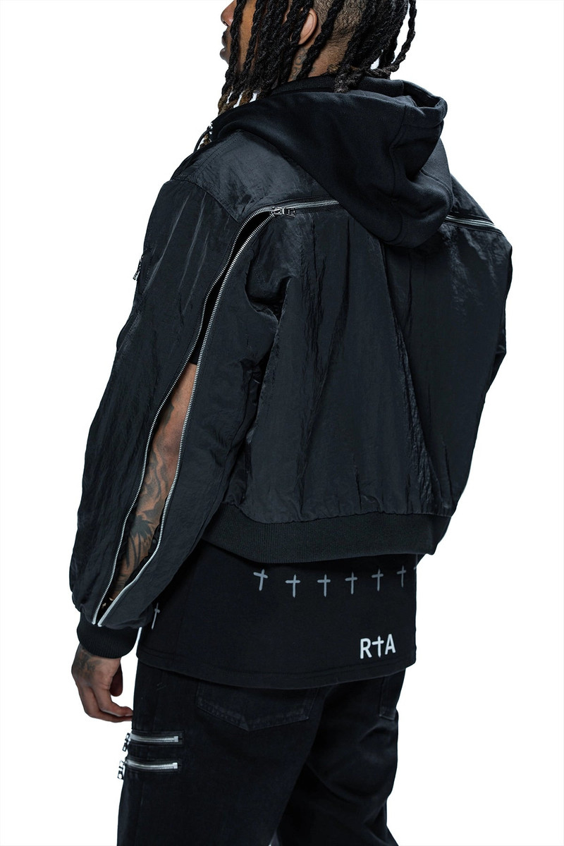 RTA X DDG MICKIE JACKET | BLACK ZIPPERS 4