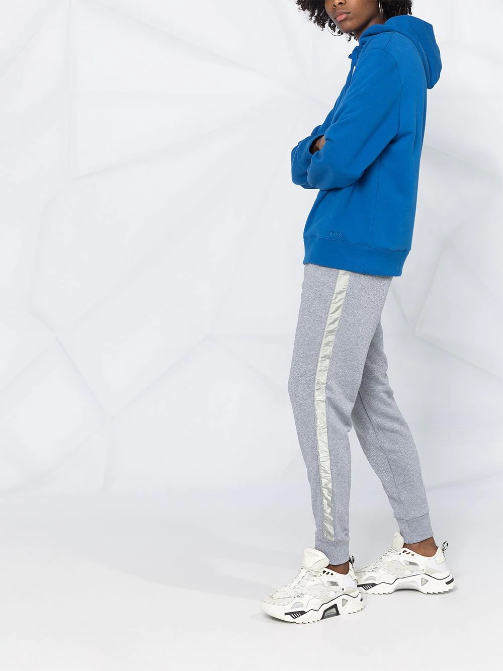 side-stripe logo-patch track pants - 4