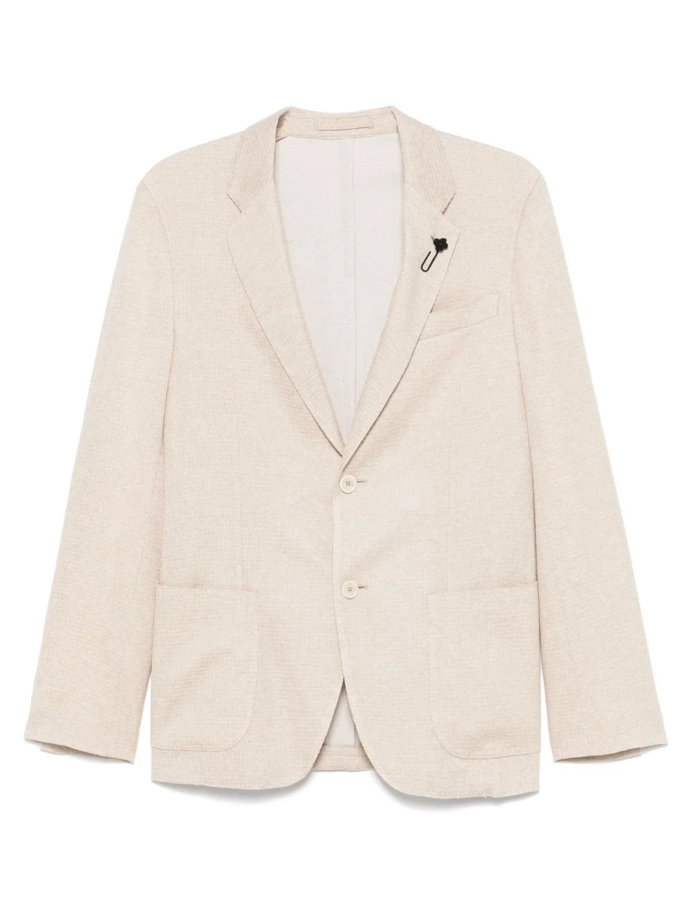 brooch-detail blazer - 1