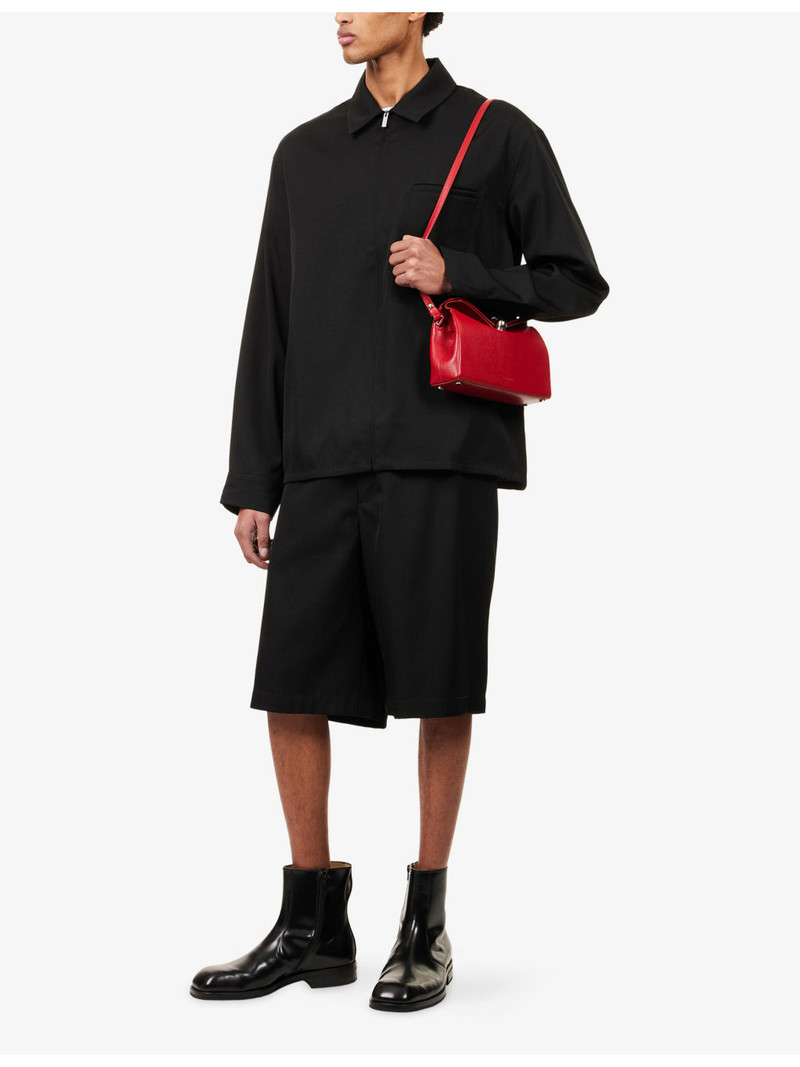 JACQUEMUS La Chemise Mecano Zip-Up Wool Jacket outlook