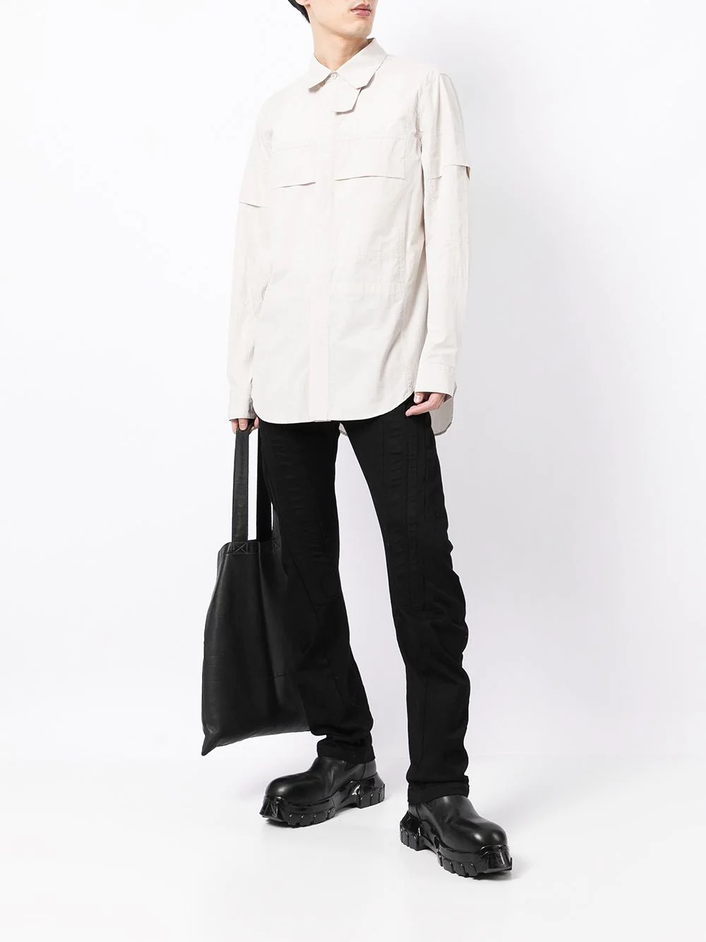 low-rise straight-leg trousers - 2
