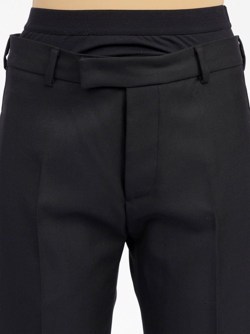 double-layer straight-leg trousers - 6