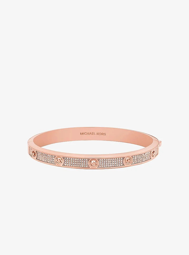 Pavé Logo Stud Bangle - 1