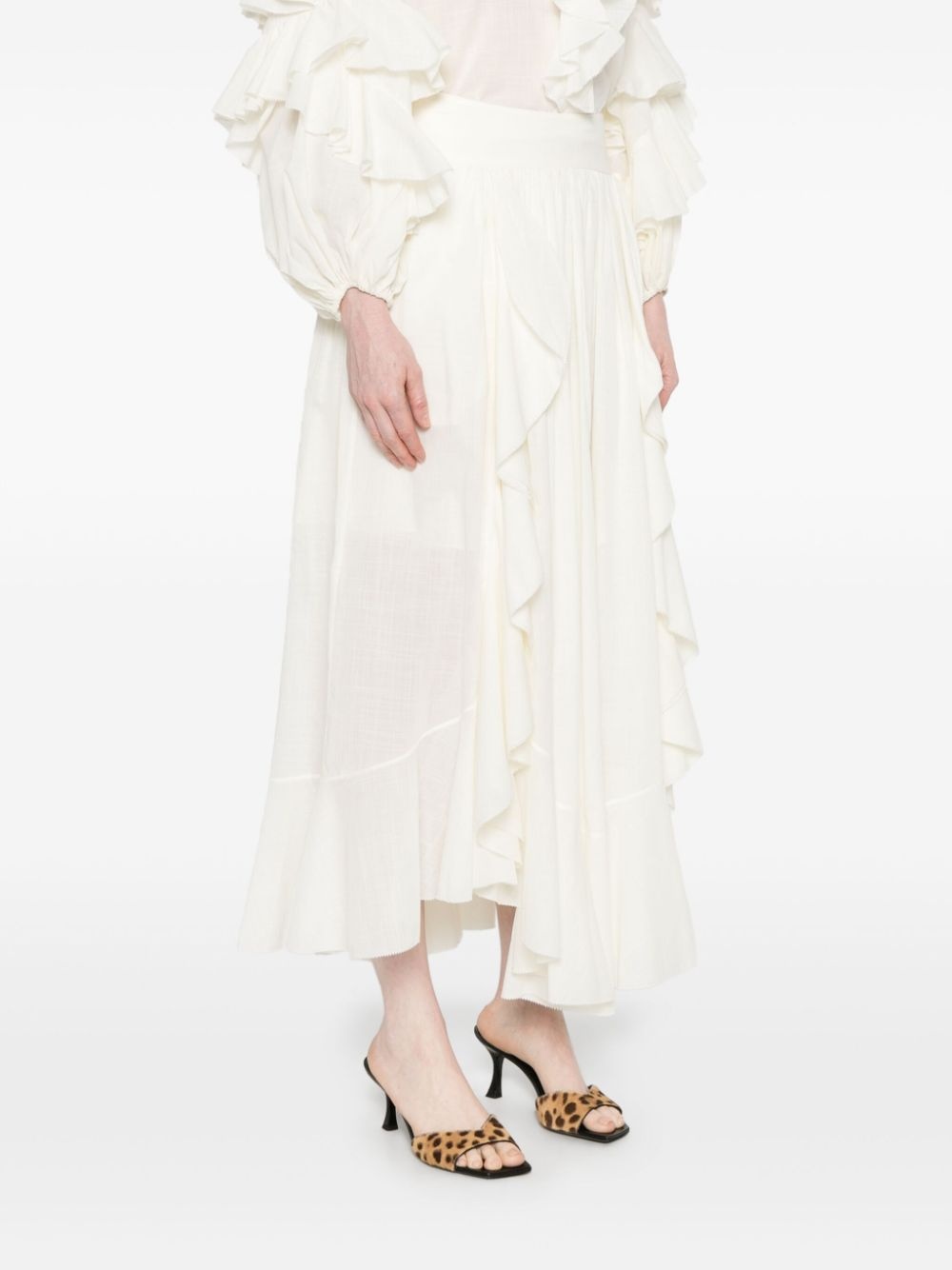 ruffled maxi skirt - 3