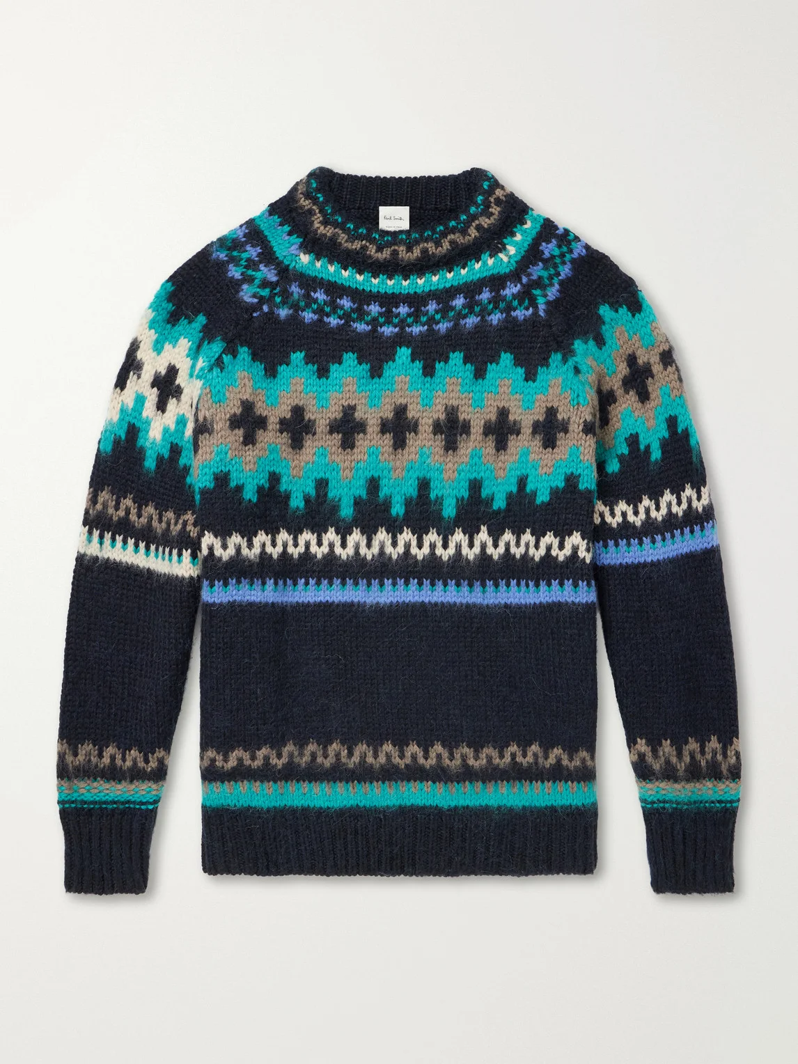 Fair Isle Intarsia-Knit Wool and Alpaca-Blend Sweater - 1