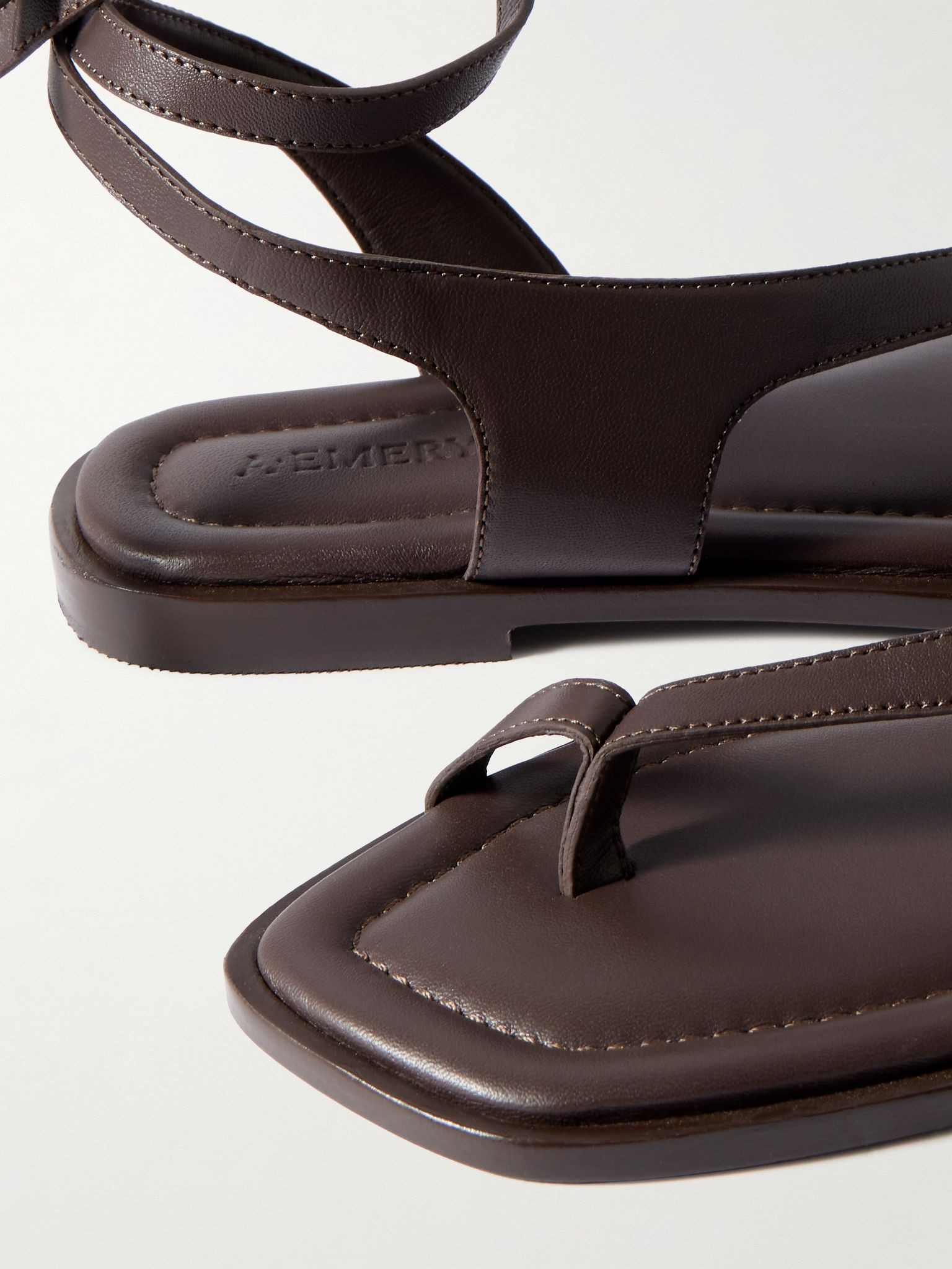 Heidi leather sandals Brown - 4