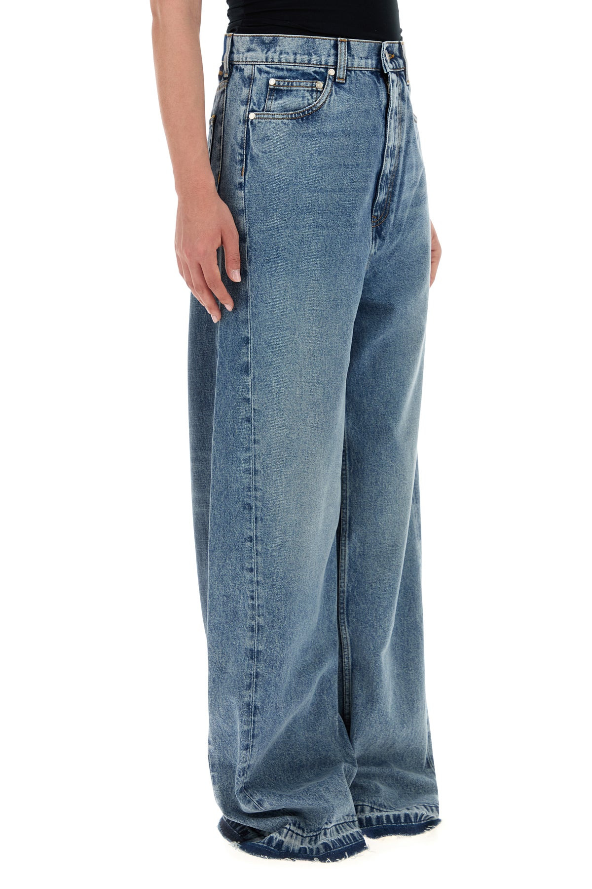 Denim ride-leg jeans - 3