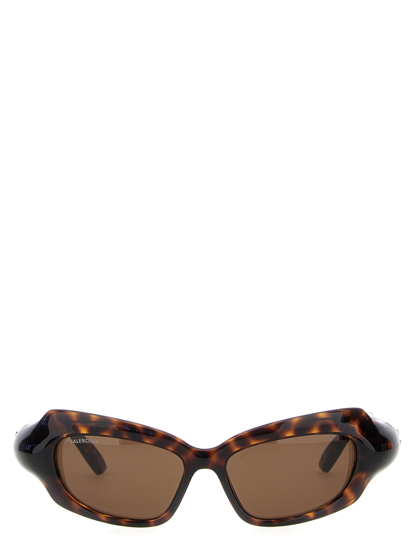 Palazzo Rectangle Sunglasses Brown - 1