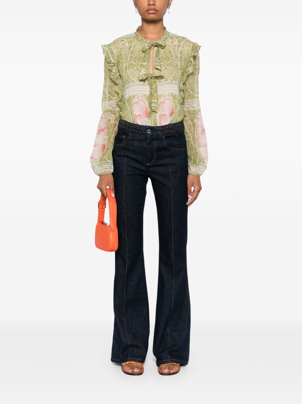 floral-print blouse - 2