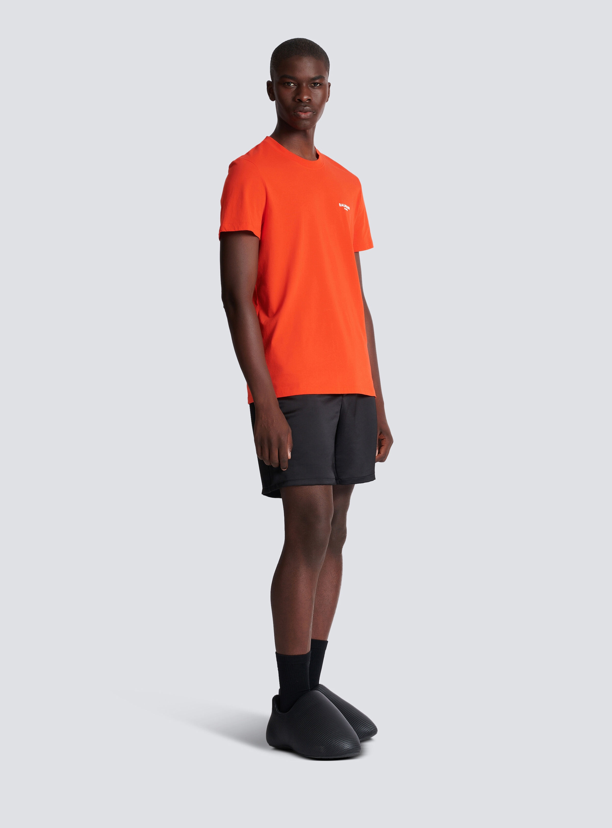 Flocked Balmain T-shirt - 3
