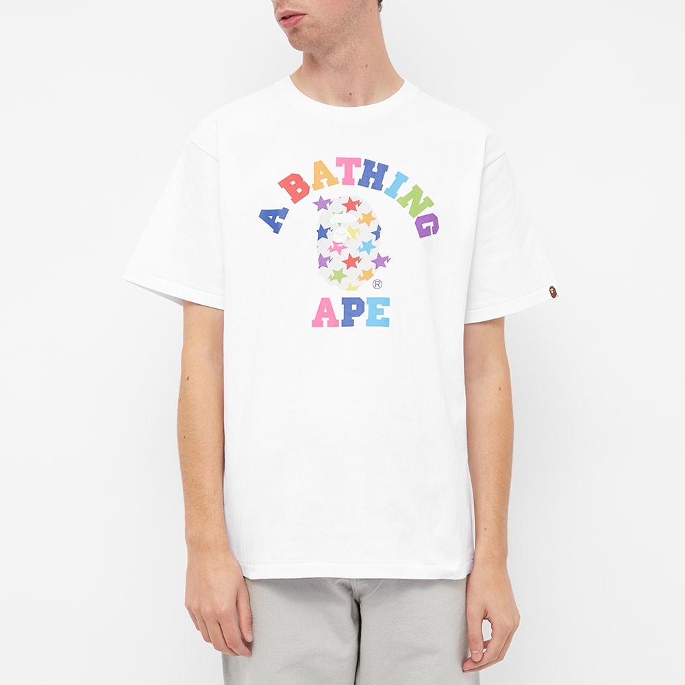 A Bathing Ape STA Pattern College Tee - 3