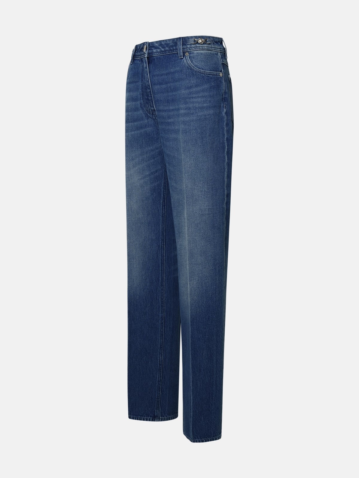 TAILORED BLUE COTTON JEANS - 2