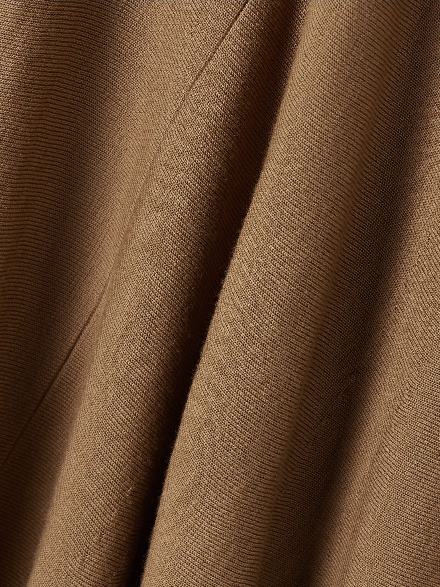 Asymmetric wool-blend midi skirt Bronze - 5