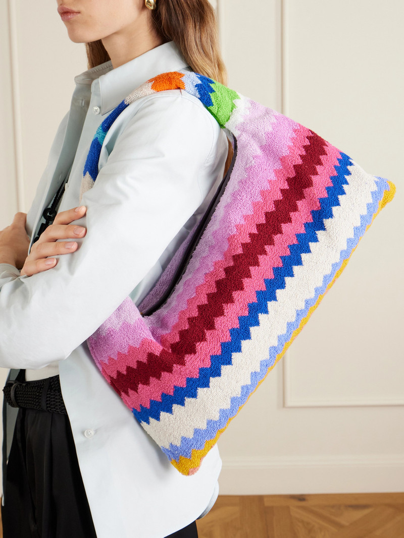 Missoni Striped Terry Shoulder Bag outlook