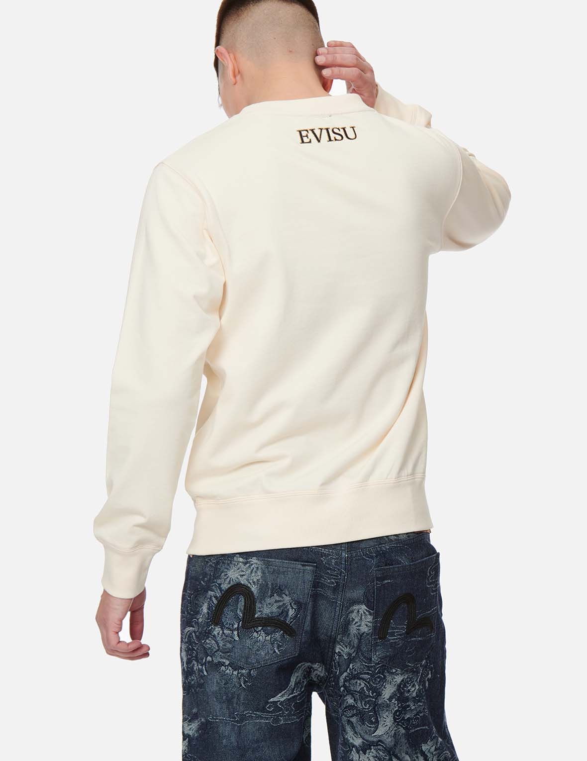 BROCADE SEAGULL APPLIQUÉ SWEATSHIRT - 4