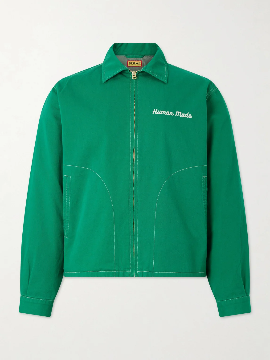 Logo-Embroidered Cotton-Twill Jacket - 1