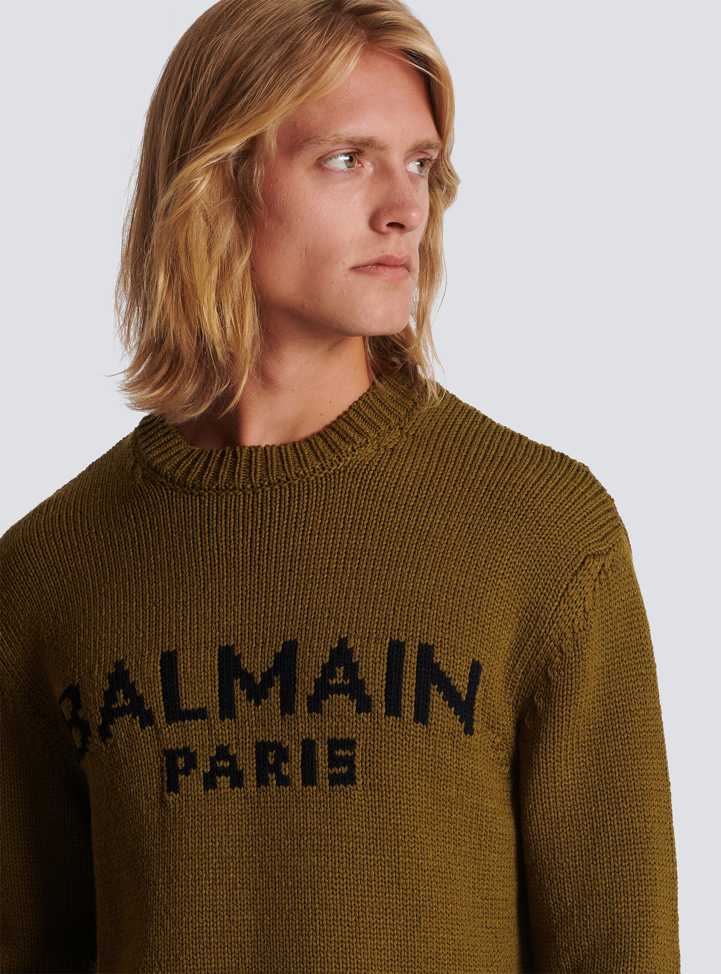 Wool jumper with Balmain logo - 6