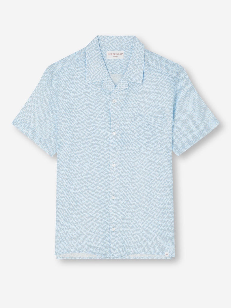 Men's Shirt Milan 24 Linen Blue - 1