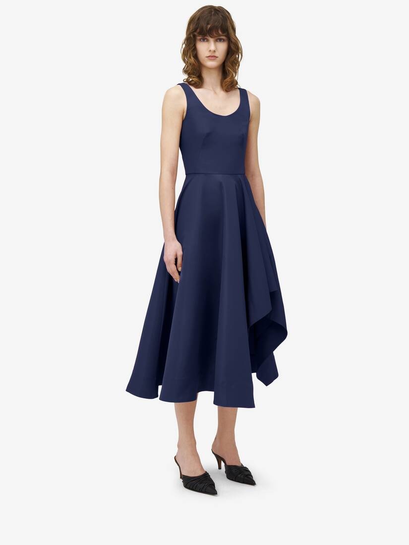 Asymmetric Drape Dress - 2