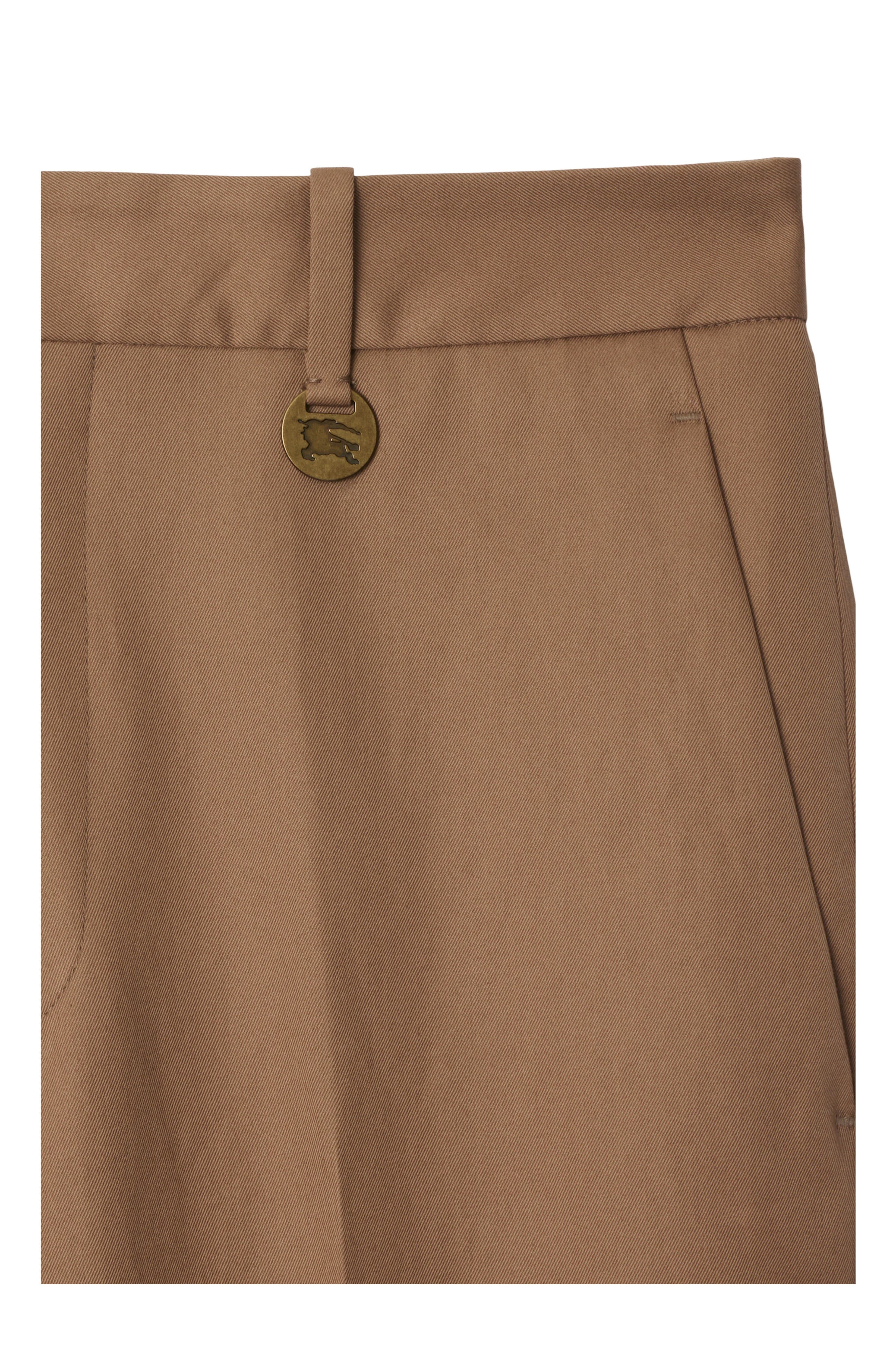 burberry Gabardine Tailored Trousers in Warm Cocoa at Nordstrom - 5