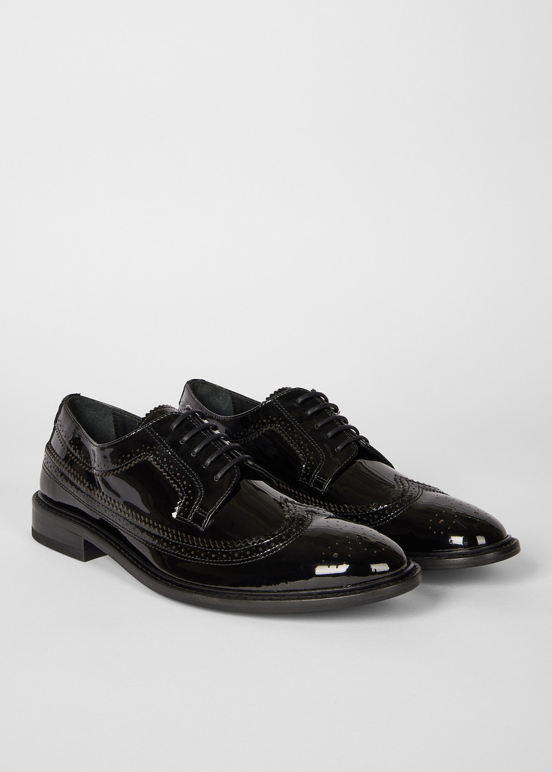 Women's Black 'Fuentes' Patent Leather Brogues 5