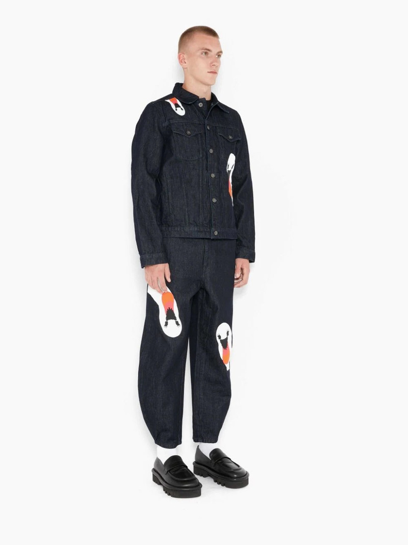 PRINTED SWAN DENIM JACKET 3
