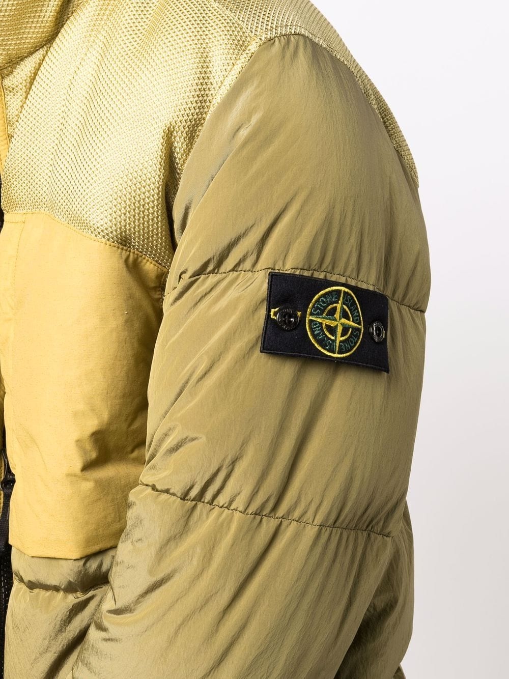 compass-badge panelled jacket - 5