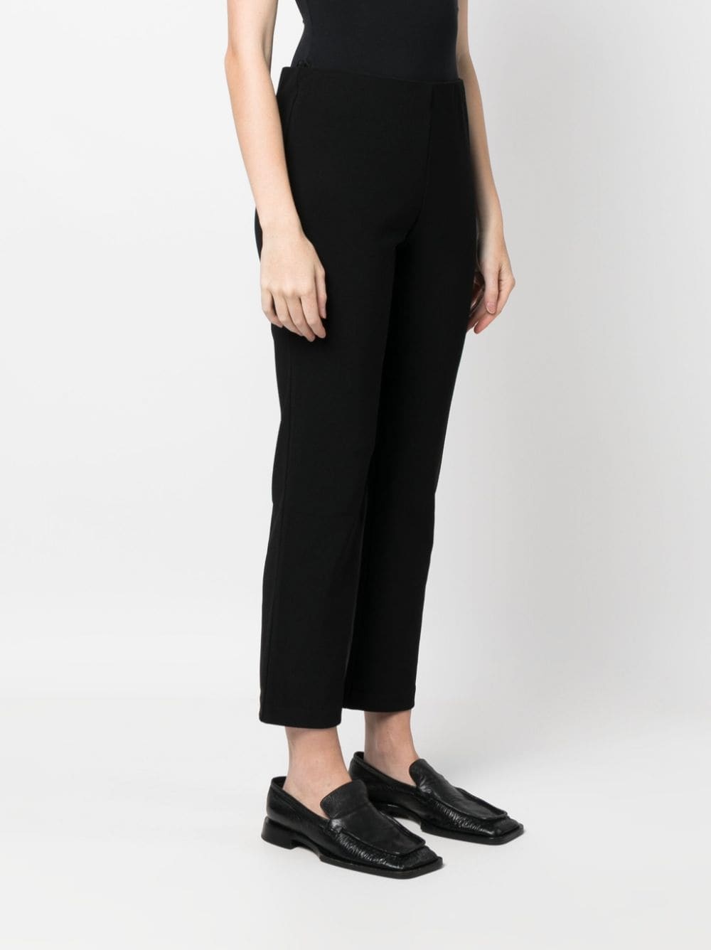 mid-rise straight-leg tailored trousers - 3