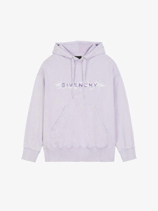 GIVENCHY BARBED WIRE OVERSIZED HOODIE - 4