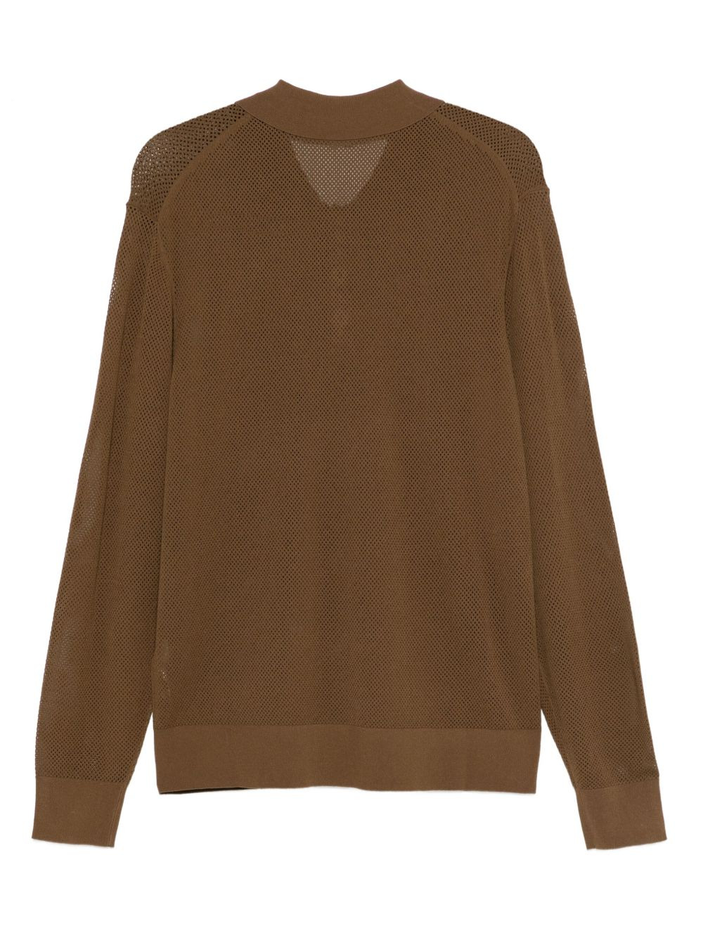 mesh polo top - 2