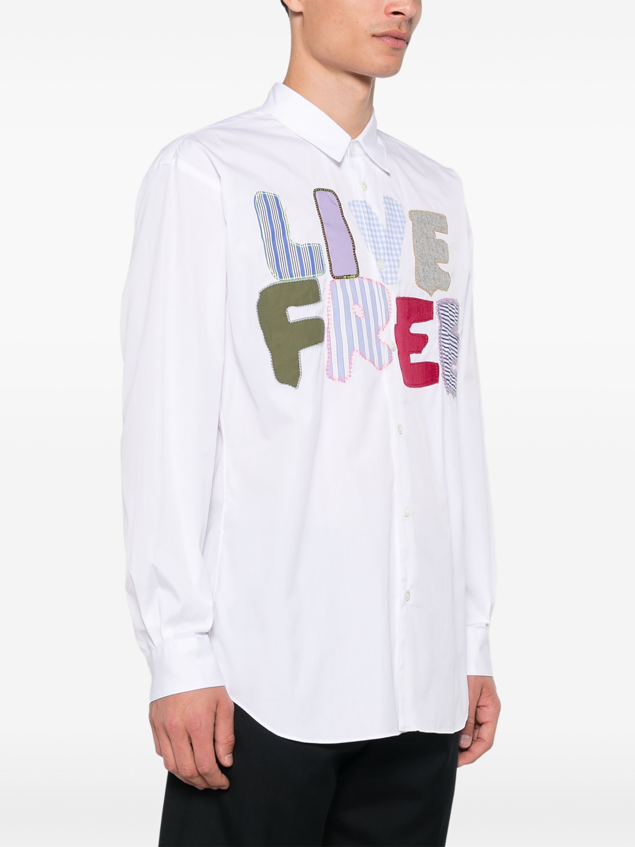 PATCH-LETTERING SHIRT - 3