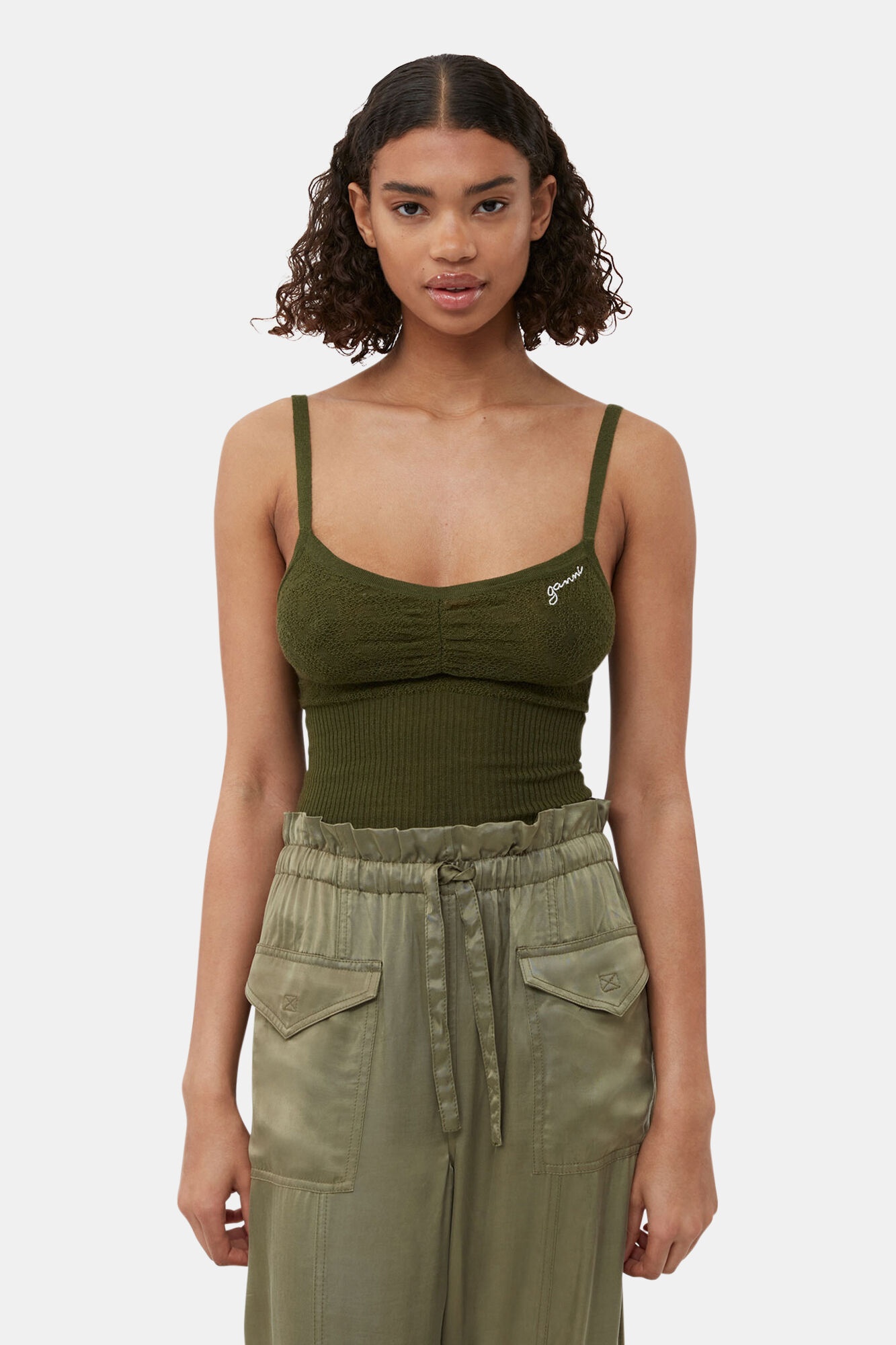 WASHED SATIN PANTS - 5