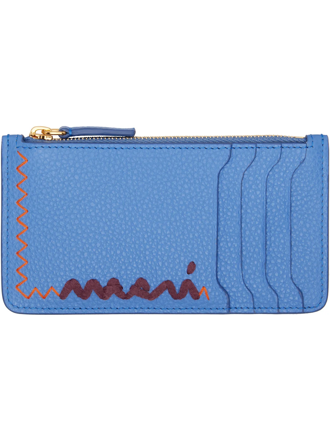 Blue Zipped Card Holder - 1