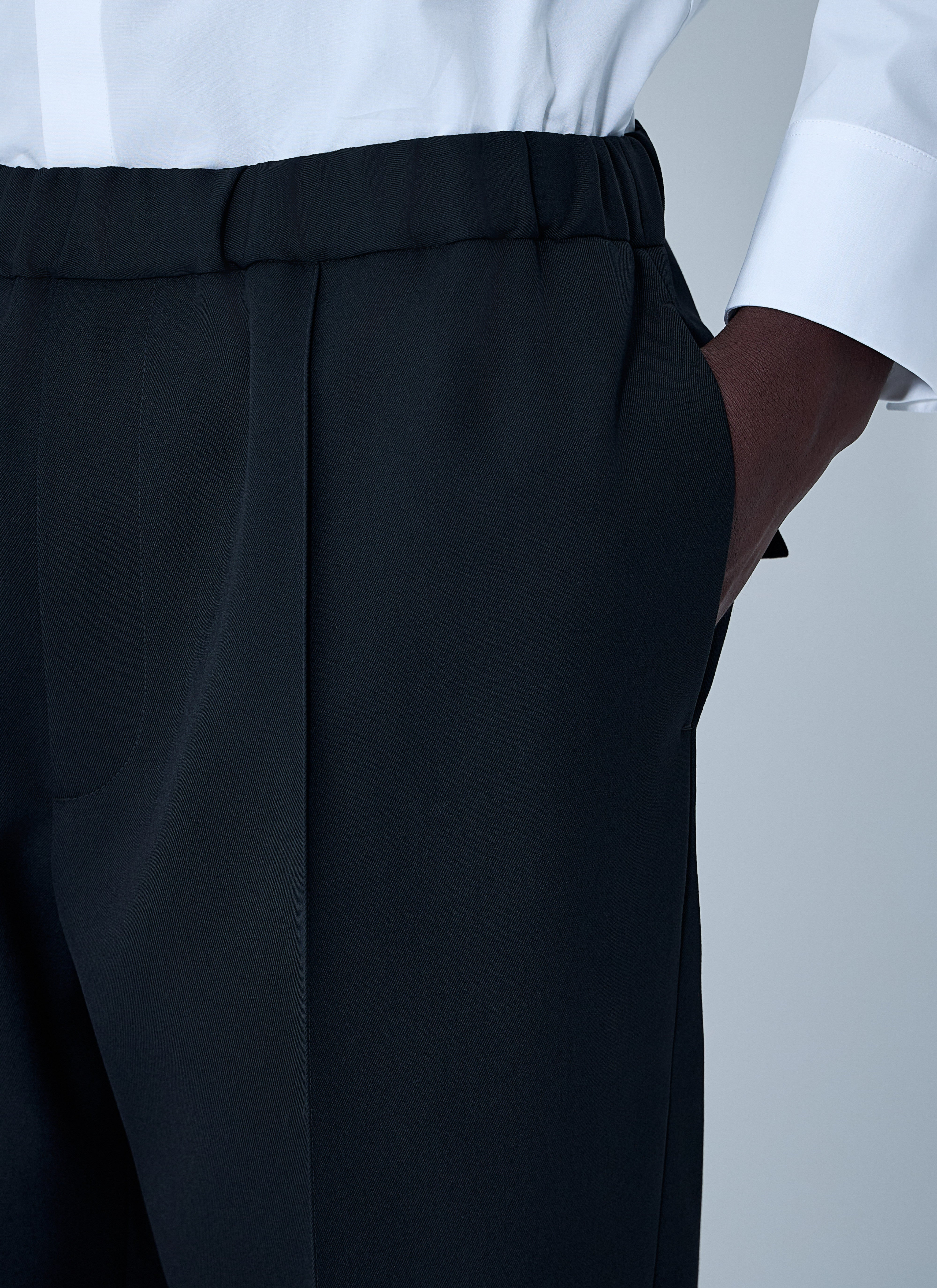 Jil Sander Men Tailored Wool Pants - 5