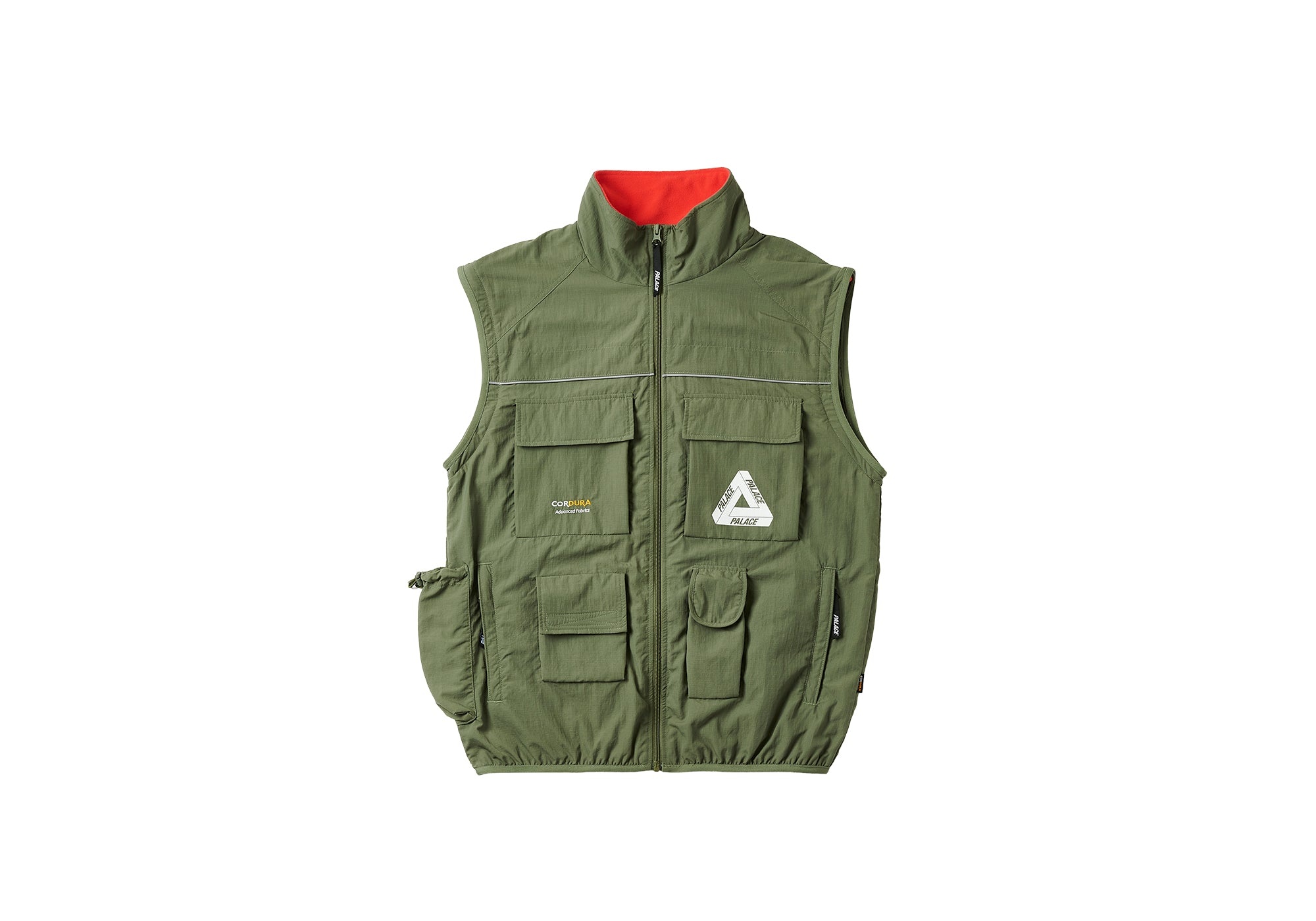 PALACE CORDURA RS ZIP OFF JACKET OLIVE | REVERSIBLE