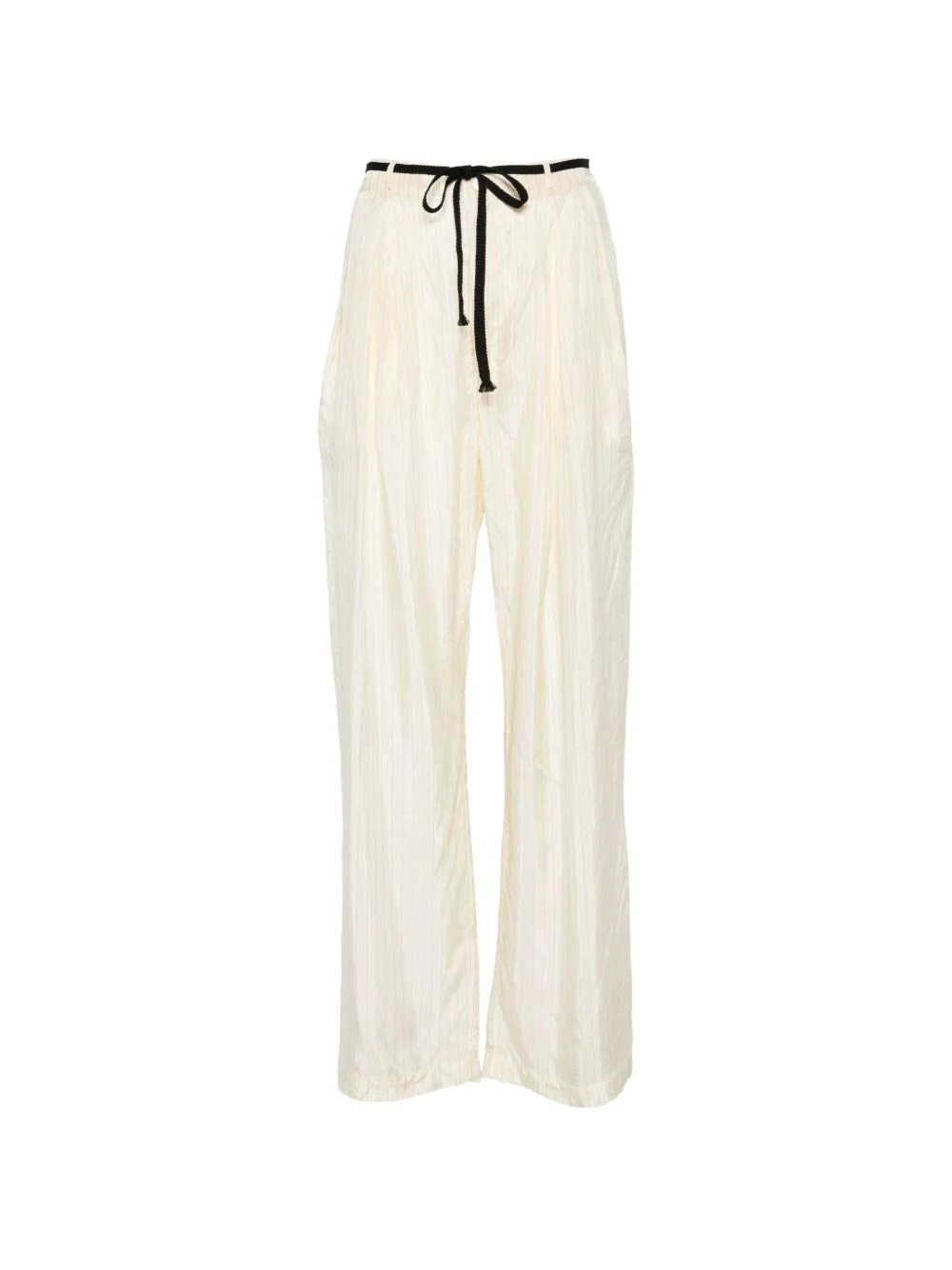 Pestrin Sbrissa striped tie-waist trousers - 1