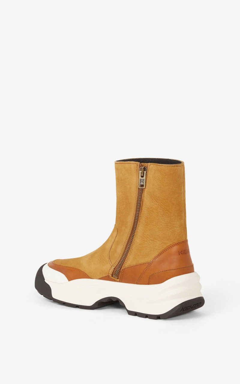 Grained leather boots 4