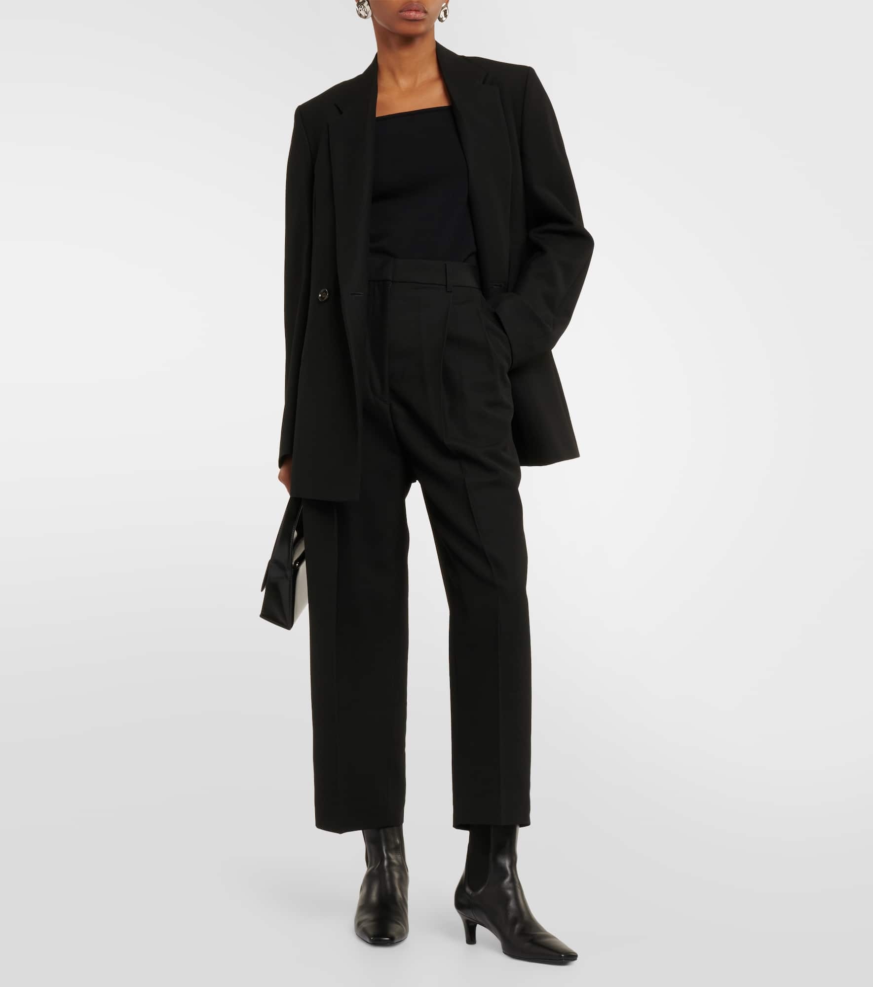 High-rise cropped straight pants - 2