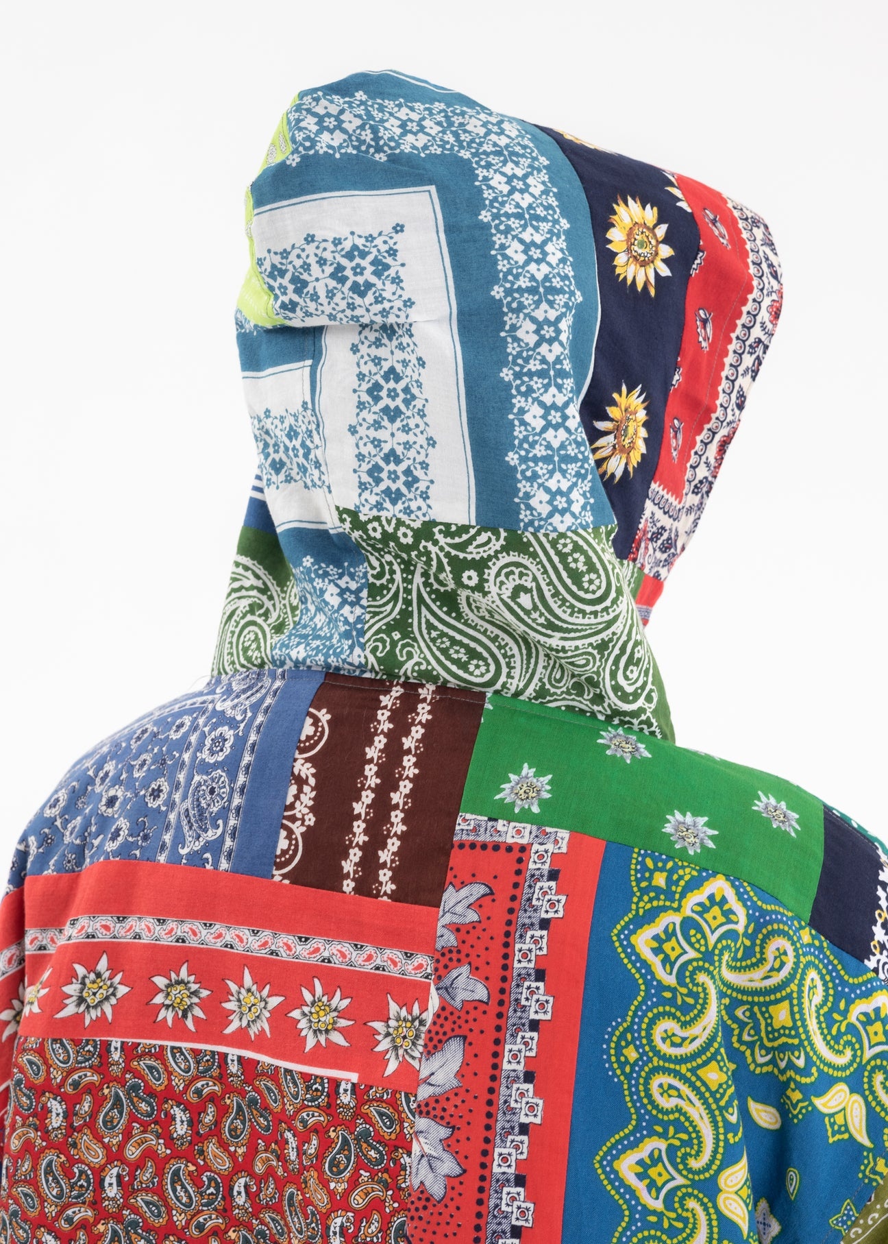 Mix VINTAGE BANDANA PATCHWORK ANORAK JACKET - 2
