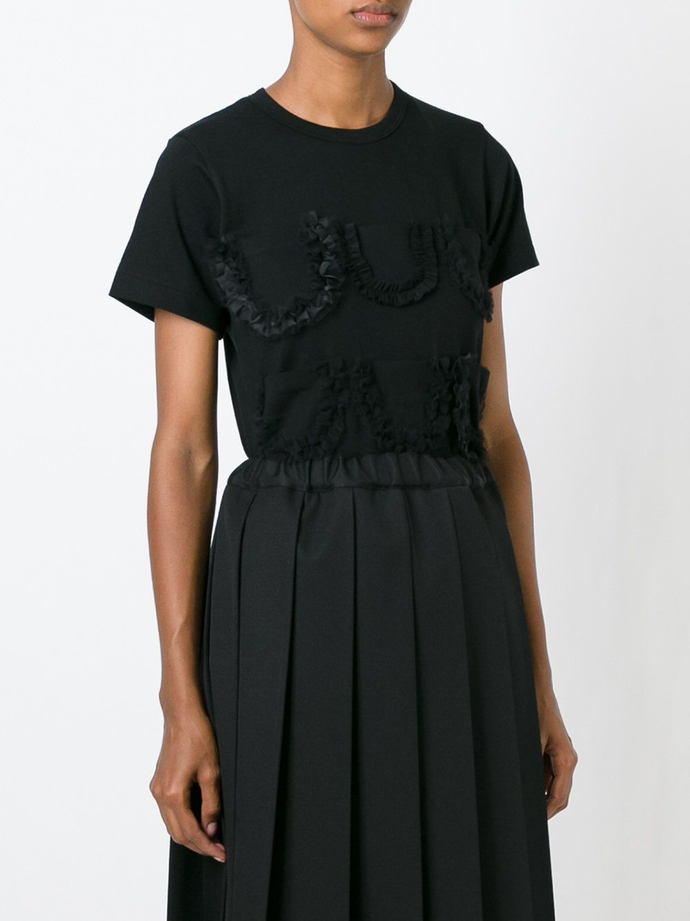 straight pleated skirt - 3