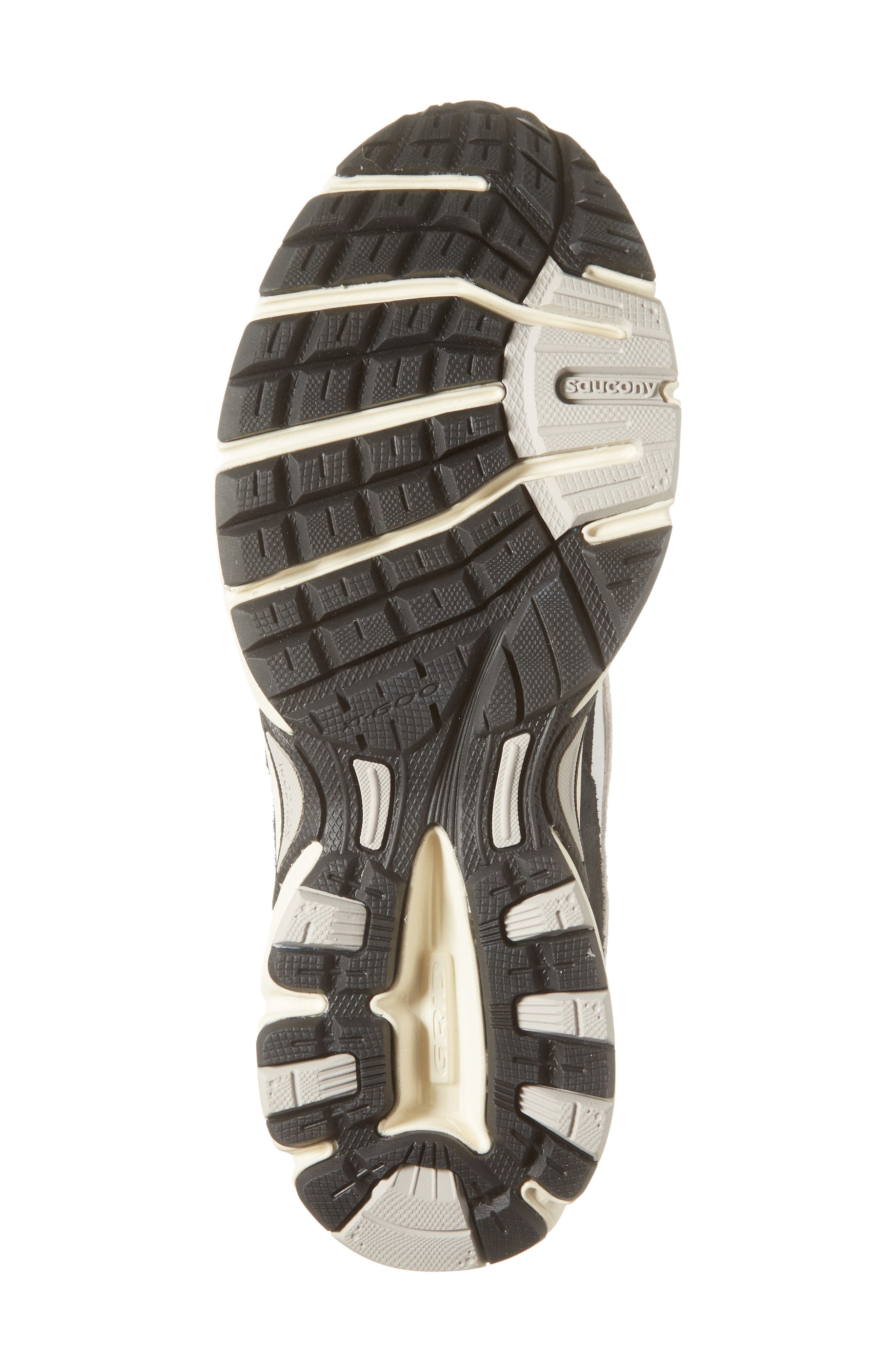 Saucony Ride Millennium Sneaker in White/Black-Suede at Nordstrom - 6
