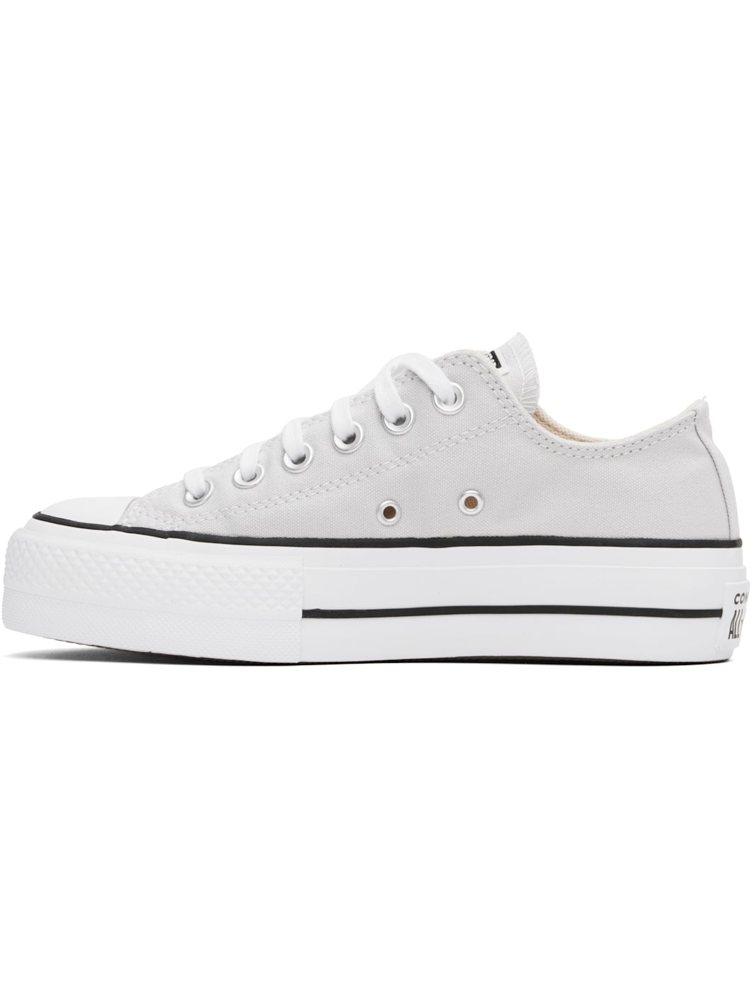 Gray Chuck Taylor All Star Lift Platform Low Top Sneakers - 3