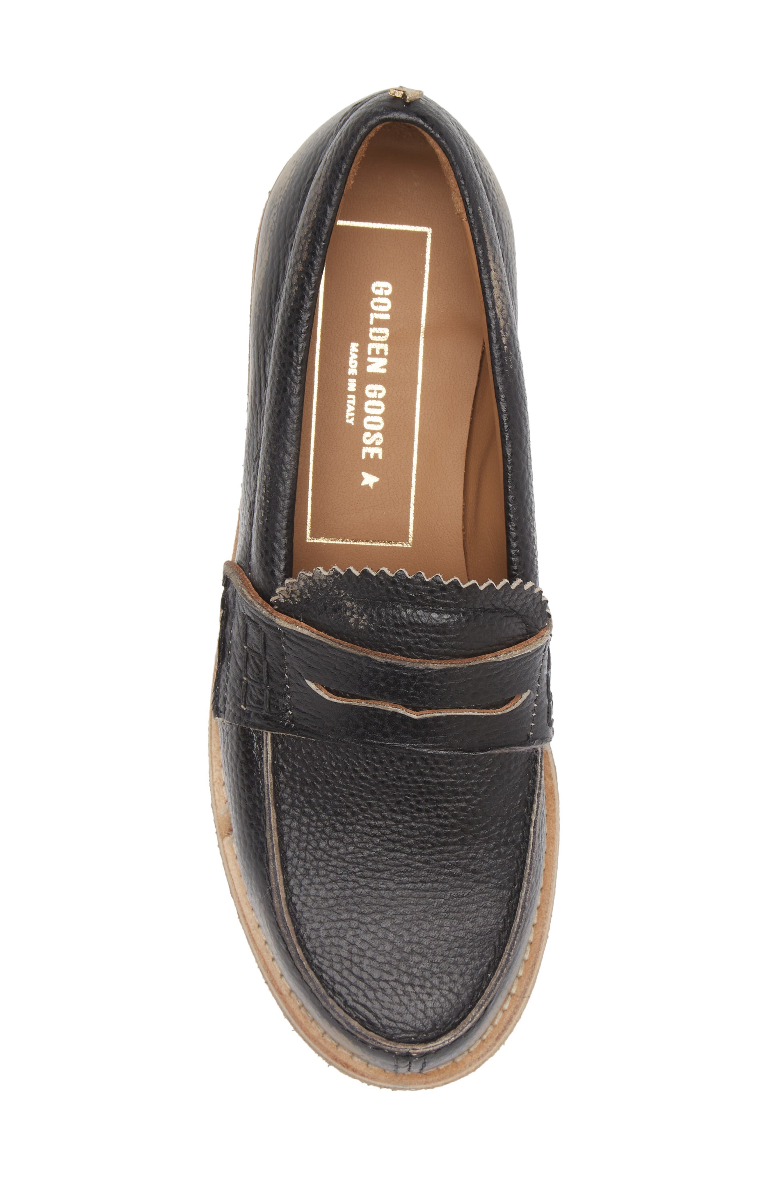 Jerry Grained Leather Penny Loafer - 5