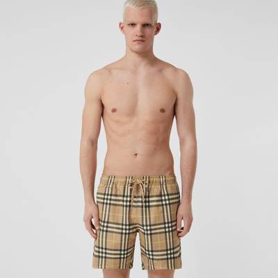 Burberry Check Print Drawcord Swim Shorts outlook